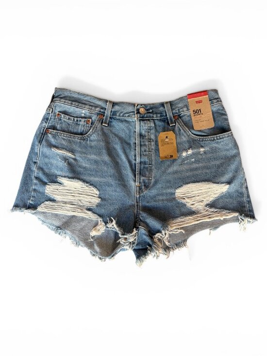 Levi's Pants - Levi’s 501 Original Distressed Cutoff Denim Shorts Size 34 High Waist NWT